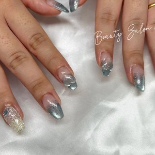 ネイルチップ ワンホン クリアハート シンプル ニュアンス 透け感