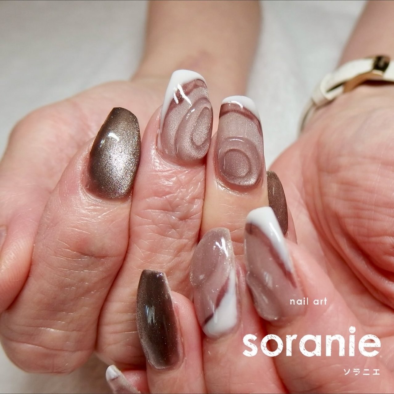 マグネット/大人/個性派/ジェルネイル - mizumi（sorani.e)のネイル