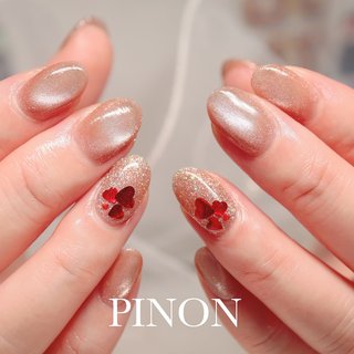 ネイルチップ オーダー さくらんぼ フラッシュ マグネット フルーツ