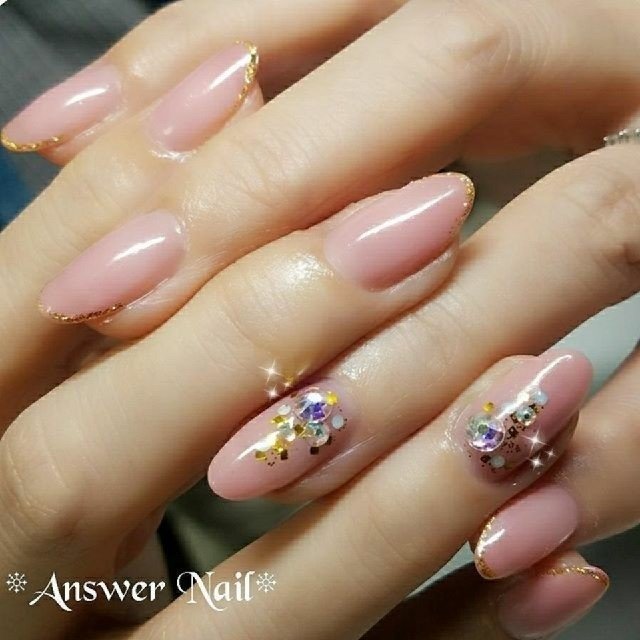 ハンド シンプル ピンク ジェル お客様 Answer Nailのネイルデザイン No 2726440 ネイルブック