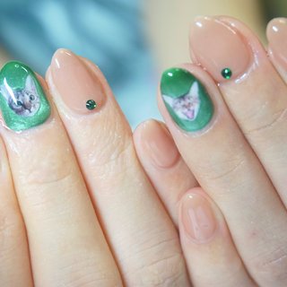 フェントン Sea Mist Green イリデセントホブネイル ハンドベル フェントン Sea Mist Green イリデセントホブネイル ハンドベル