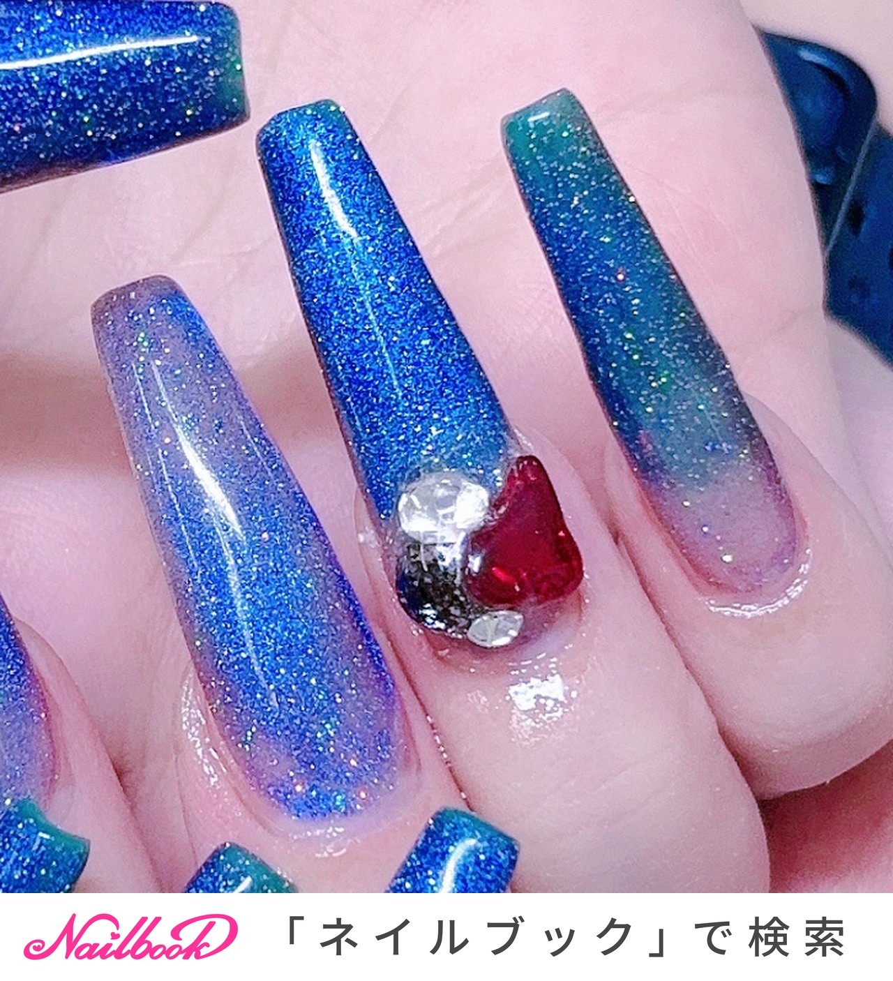 おすすめ順｜ターコイズ/#vｶｯﾄストーンのネイルデザイン｜ネイル