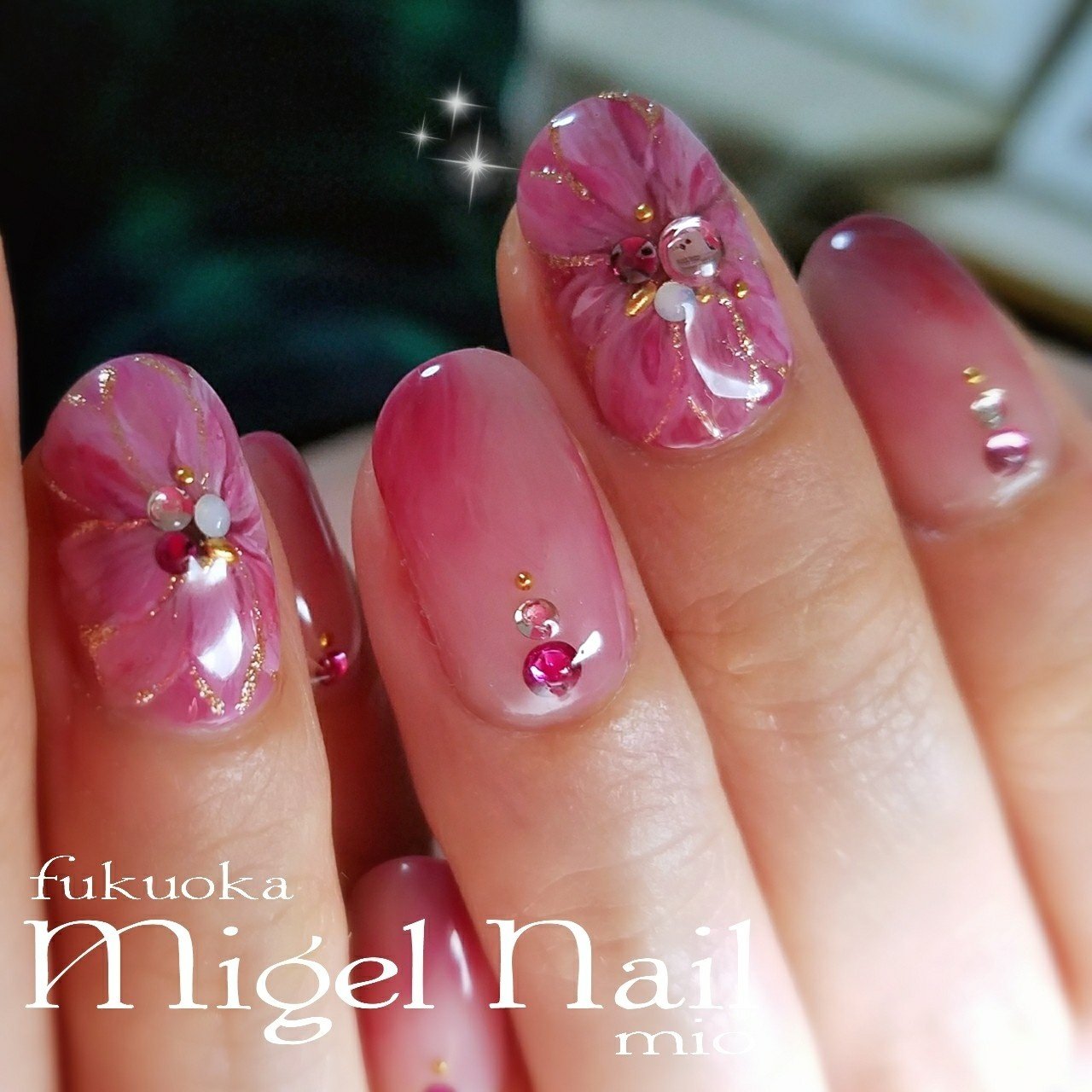 お正月 成人式 リゾート パーティー ハンド Migel Nailのネイルデザイン No ネイルブック