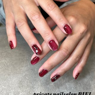 おすすめ順｜秋/#赤マグネットネイルのネイルデザイン｜ネイルブック