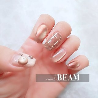 ブラウンミラーのネイルデザイン｜ネイルブック