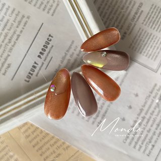 アイボリーオーロラゴールドニュアンスネイル シェル ミラー 韓国 ちゅるん 秋 2616445560.jpg?1750676756