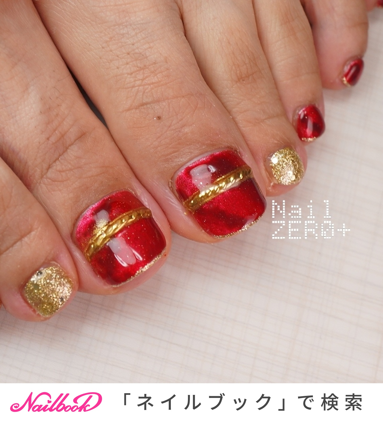 ボルドーべっ甲のネイルデザイン｜ネイルブック
