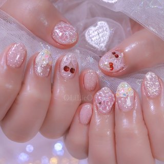 ネイルシール/#さくらんぼネイルのネイルデザイン｜ネイルブック