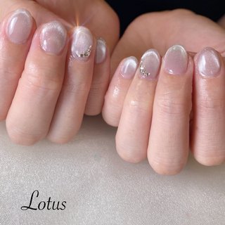 オレンジベージュマグネットネイル 07 クリアハート ハロウィン 韓国