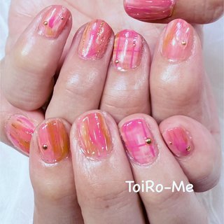 桃色ネイルのネイルデザイン｜ネイルブック
