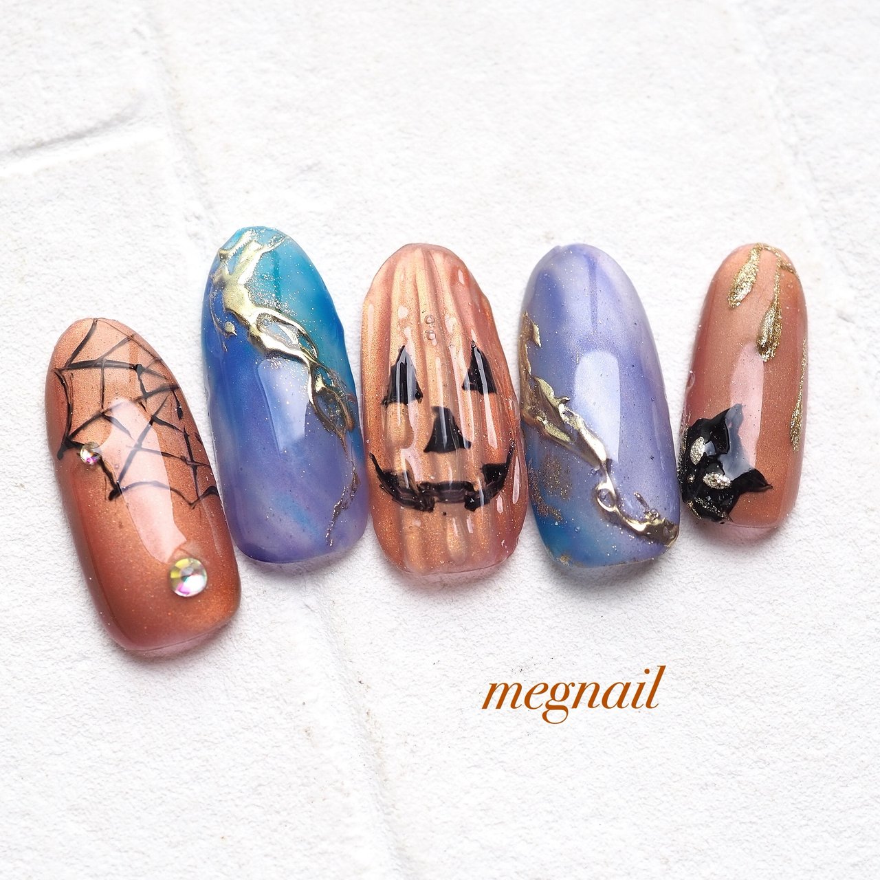 秋/ハロウィン/パーティー/女子会/ハンド - megnailのネイルデザイン