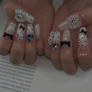 35］ネイルチップ オーダー うねうねネイル ぷっくり モード 個性派