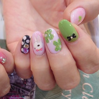 オーダー】イースター ウサギ ネイルチップ nail ネイルチップ うさぎ