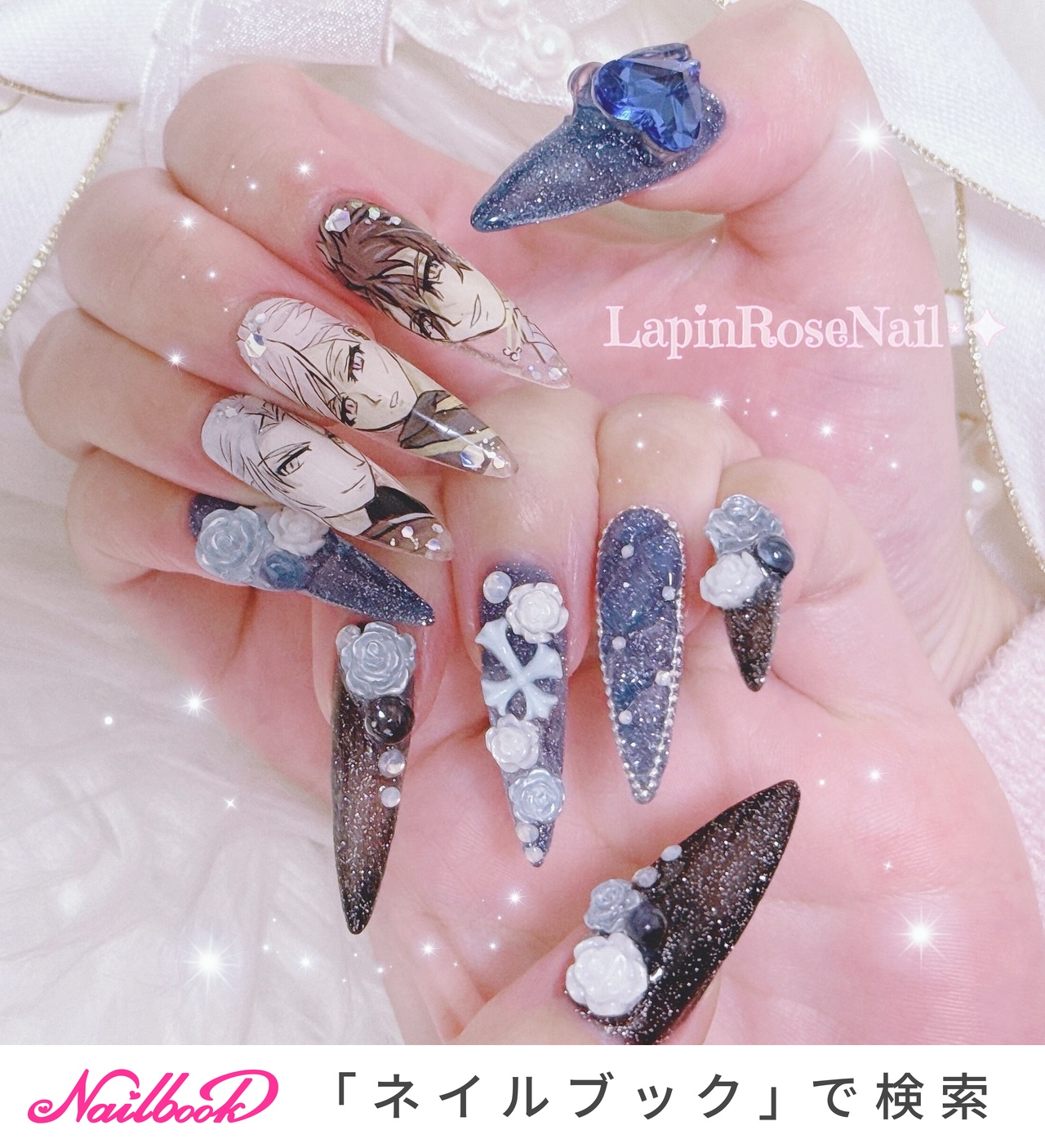 ネイルチップ 量産型 緑ネイル ホイップネイル スナ系 フレンチ オタク