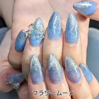 313】オーダー❉ブラック&ブルーマグネット オーロラホロ きらきら大人