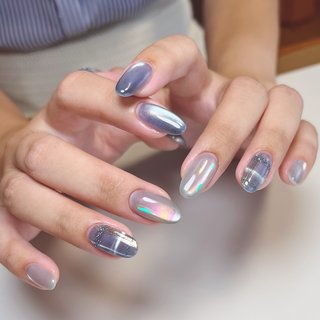 2025年】新着順｜水色のネイルデザイン｜ネイルブック