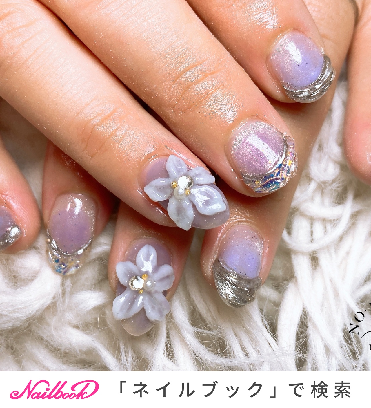 yun　美品⭐︎mogahna ネイルアート用品 シルバー 1280_lc