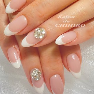 ネイルチップ ワンホン vカットストーン シンプル ネイルチップ ワンホン vカットストーン シンプル