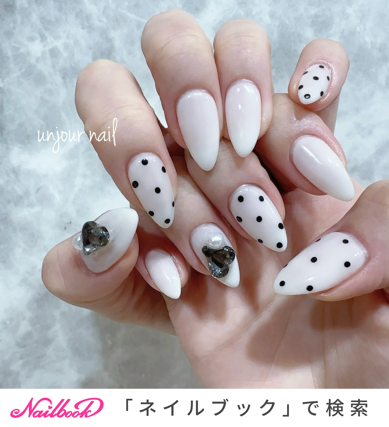 101))乳白色ネイル ホワイト フレンチガーリー ネイルチップ シンプル個性派 ロング/＃乳白色ネイルのネイルデザイン｜ネイルブック