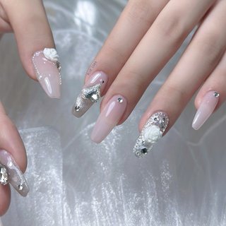 オールシーズン/ラメ/クリアのネイルデザイン｜ネイルブック 74