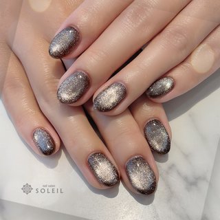 No.335 ネイルチップ　グレー　シェル　オーロラ　キラキラ　マグネット　ラメ No.335 ネイルチップ グレー シェル オーロラ キラキラ マグネット