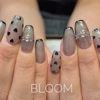 人気順｜ハート/#透け感のネイルデザイン｜ネイルブック ネイル