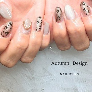 ネイルチップ　ヒョウ柄ネイル　アクセサリーネイル　リングネイル レオパード(ヒョウ柄)/#リングのネイルデザイン｜ネイルブック