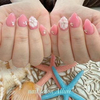 3Dアートお花 2025年秋トレンド】フラワー 3Dのネイルデザイン集｜人気順