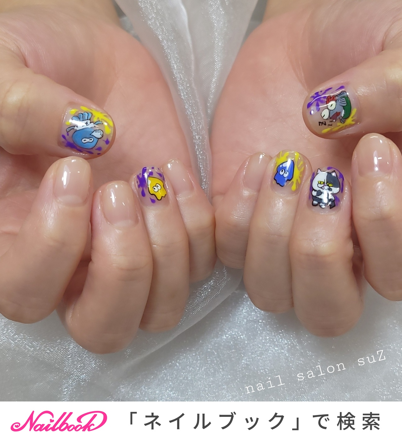 スプラトゥーンのネイルデザイン｜ネイルブック