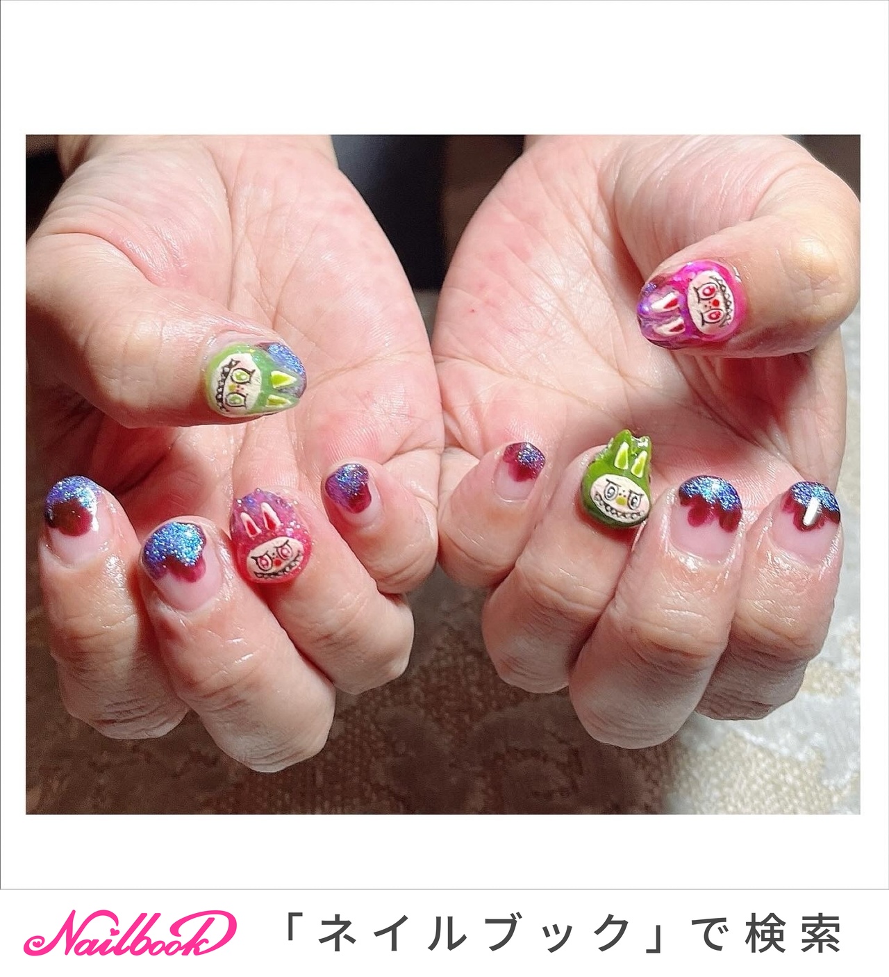 3Dネイルパーツ♡様 r_nail_reiのネイルデザイン[No.9629371]｜ネイルブック
