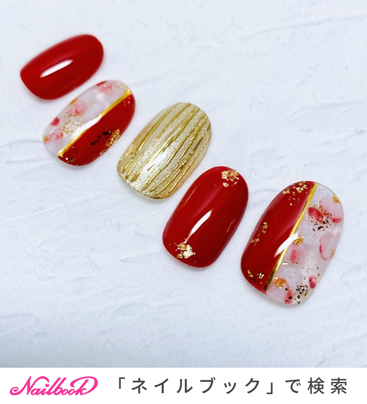 成人式ネイルチップのネイルデザイン｜ネイルブック