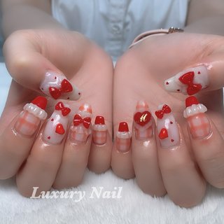 2025年】新着順｜チェック/ハートのネイルデザイン｜ネイルブック