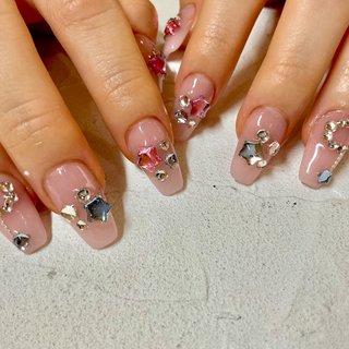 オーダー専用】 マグネットネイル ギャル ロングネイル ちゅるん