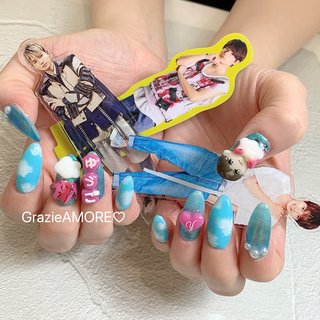 ラメネイル おなまえネイル オーダーネイル ジャニーズ 推し ライブ