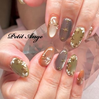 マグネット/グリーンのネイルデザイン｜ネイルブック ［45］ネイル