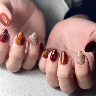 2025年】新着順｜べっ甲/リボンのネイルデザイン｜ネイルブック