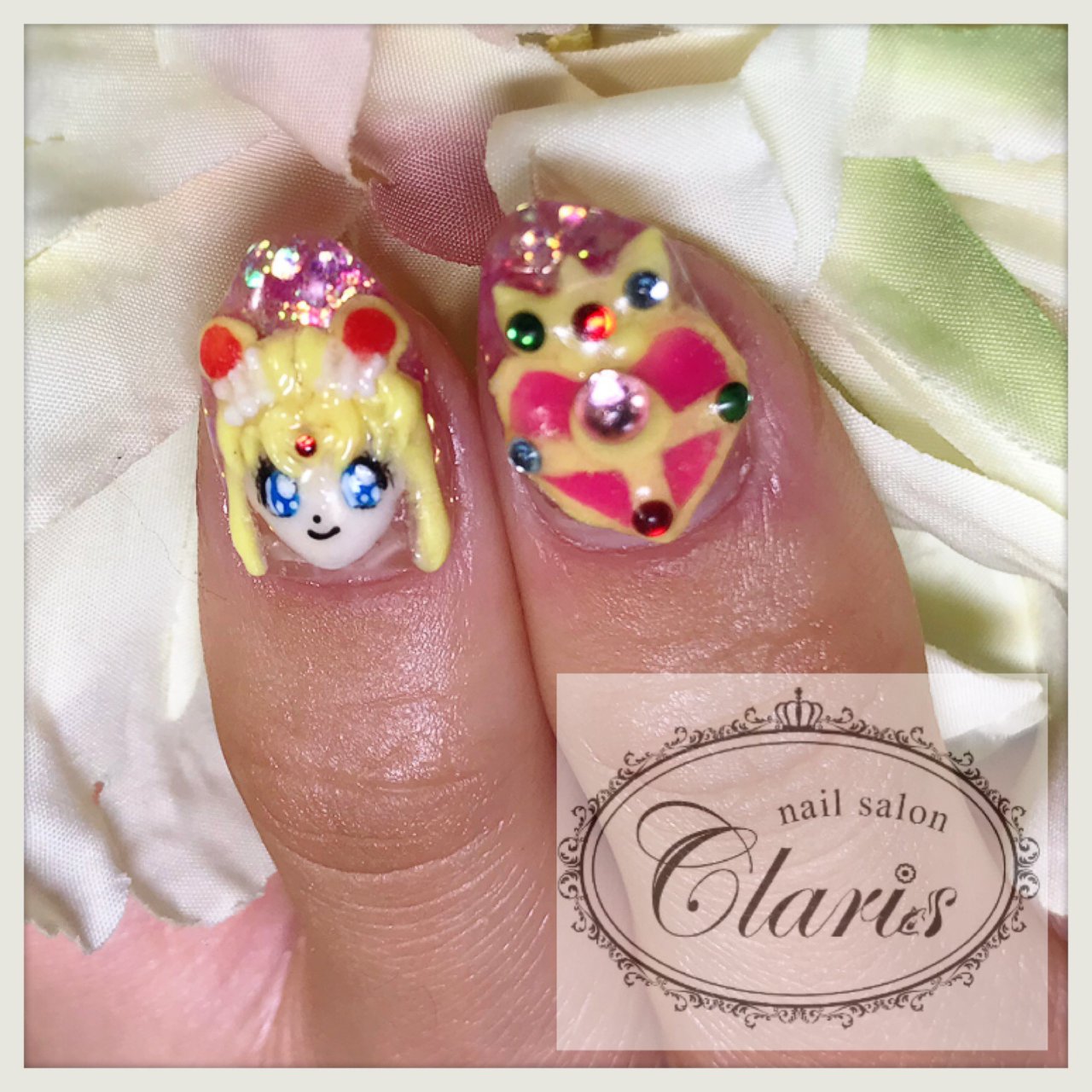 女子会/ハンド/ラメ/キャラクター/3D - nailsalon Clarisの