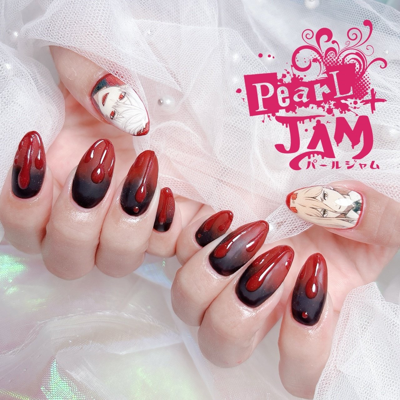 まめこnail様デザインサンプル Pearl＋Jamのネイルデザイン[No.9636313]｜ネイルブック