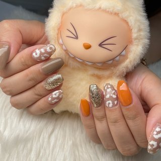 ネイルチップオーダー フルーツネイル マグネットネイル オレンジ