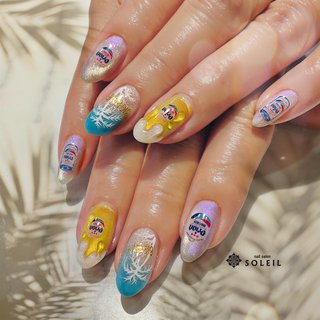 ネイルチップ オーダー ミラー ぷっくりハート マグネット