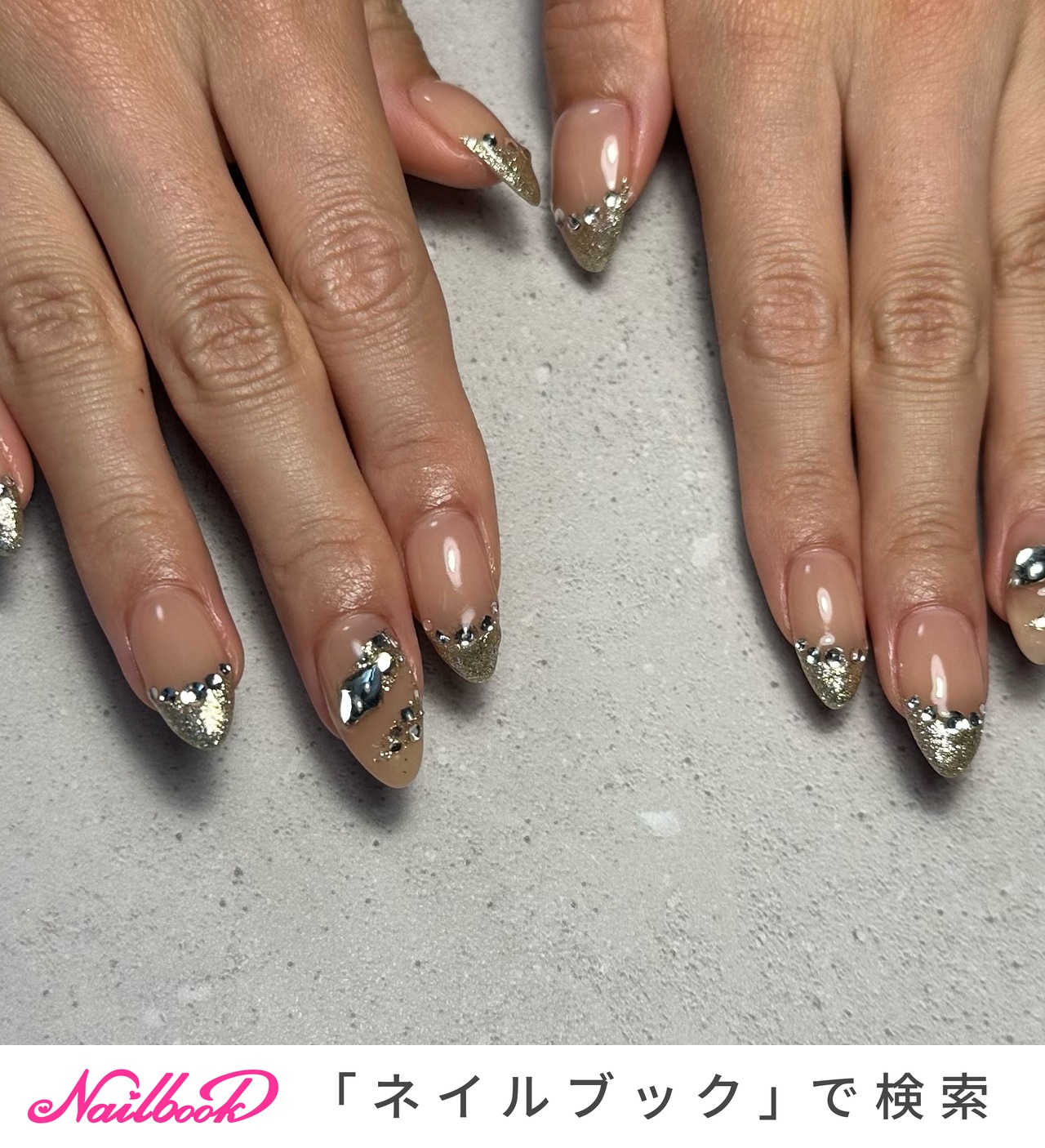 2025年】新着順｜フレンチ/ビジューのネイルデザイン｜ネイルブック