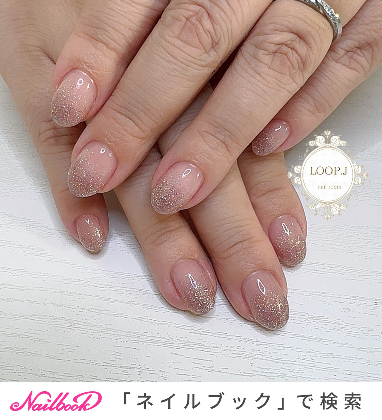 ネイルハンド オールシーズン/ハンド/ホログラム/ラメ/ハート - Rie♥のネイル