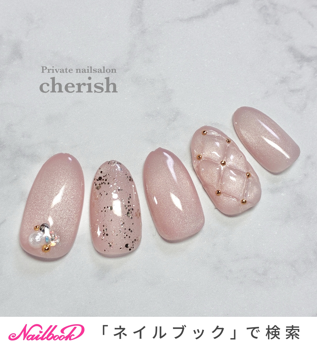 マグネット/キルティングのネイルデザイン｜ネイルブック