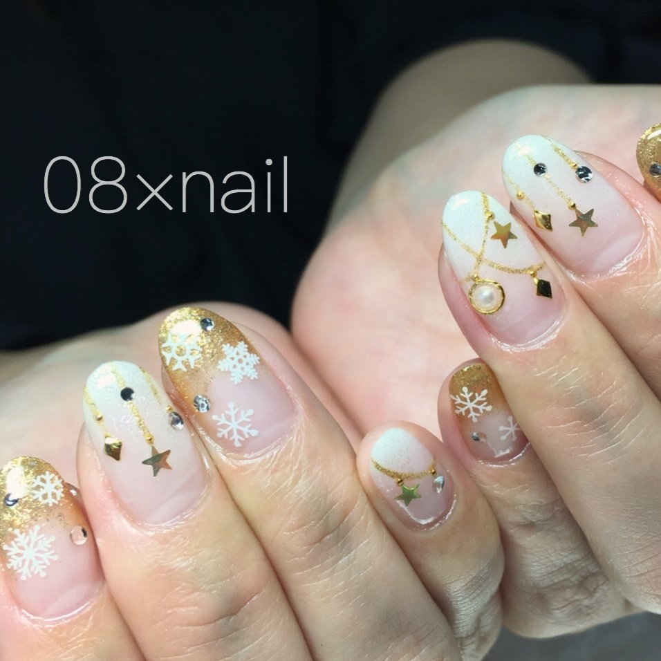 冬 クリスマス 08 Nail Schoolのネイルデザイン No ネイルブック