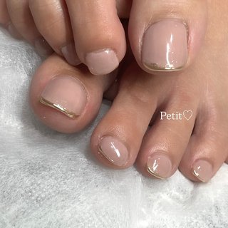 フット/#ミラーラインのネイルデザイン｜ネイルブック