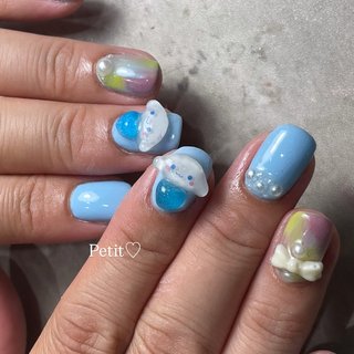 シナモロールのネイルデザイン｜ネイルブック