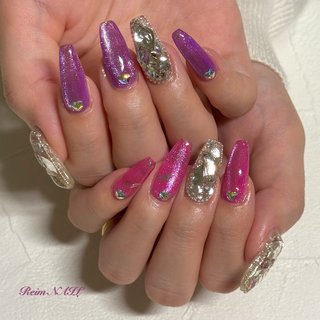 専用3Dネイルアート 10個セット ピンク パープル 2026年】新着順｜パープル(紫)/#バービーマグジェルのネイルデザイン