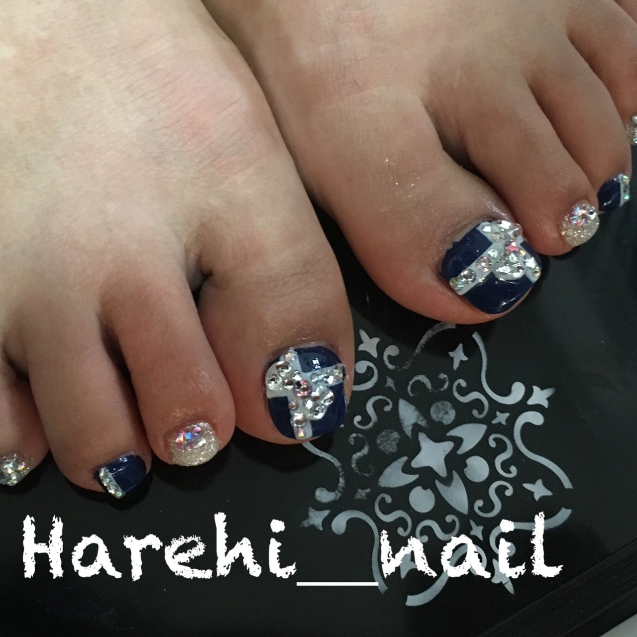 クリスマス デート 女子会 フット 3d Harehi Nailのネイルデザイン No ネイルブック