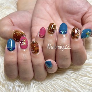 組み合わせのネイルデザイン｜ネイルブック