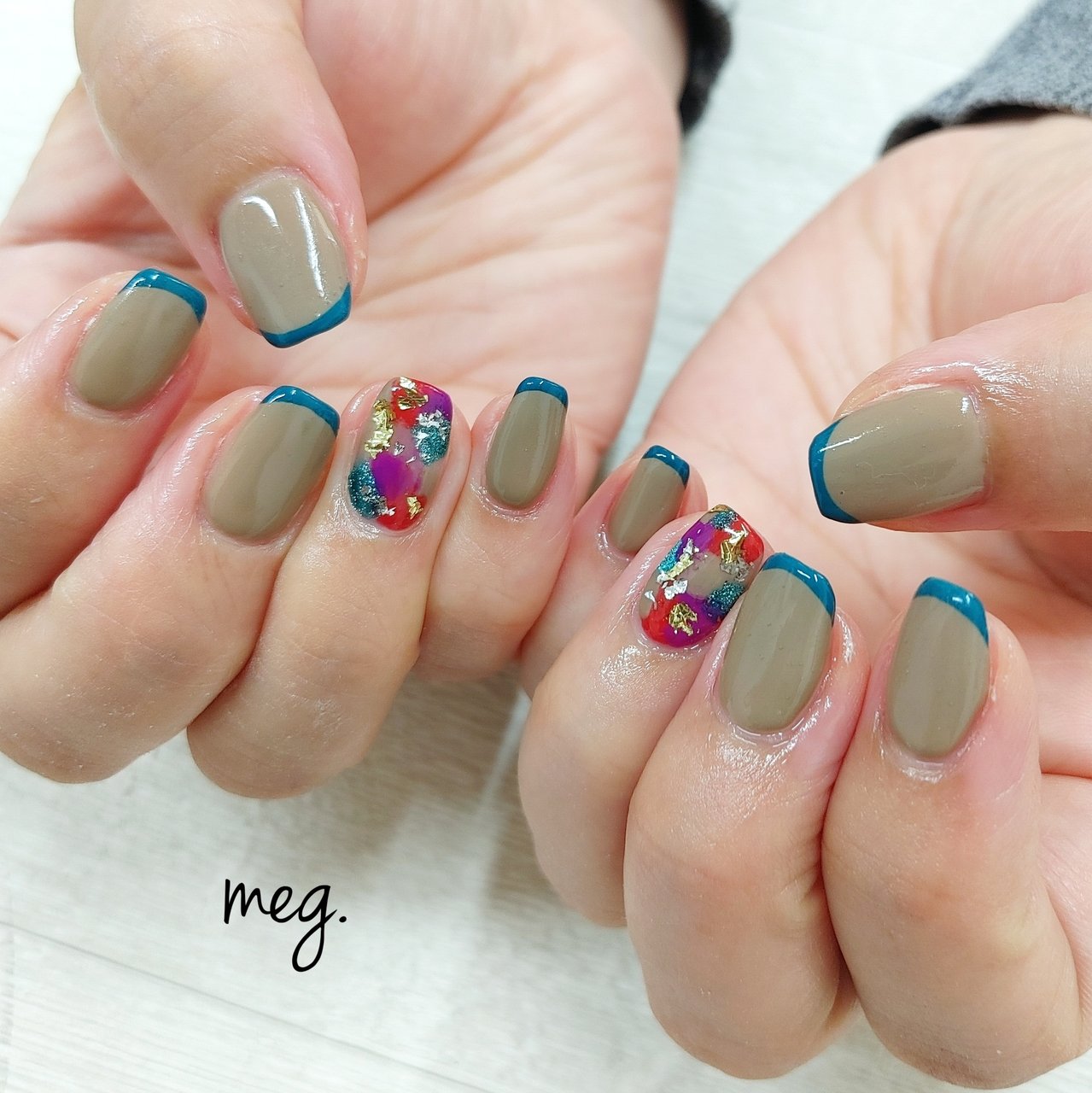 ネイルチップオーダー meg様 小売 meg様】オーダー品 ネイルチップ